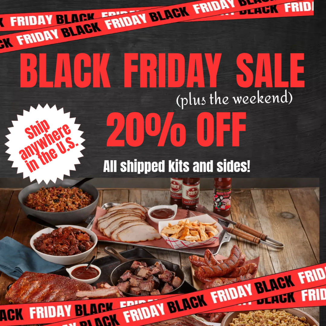 Sitewide Black Friday Sale 20% graphic - Joe's Kansas City Bar-B-Que